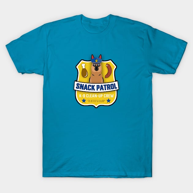 German Shepherd Snack Patrol T-Shirt by Rumble Dog Tees